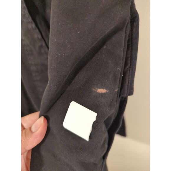 RTR Toccin x RTR Sz 12 Black Trench Blazer Asymmetric Wrap Mini Dress - Picture 8 of 9